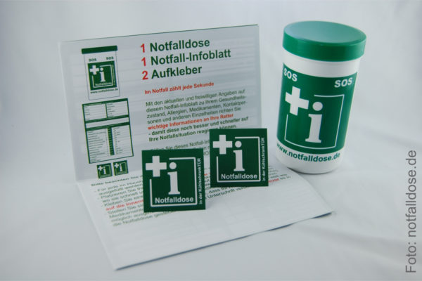 Die Notfalldose – Jetzt in unseren Apotheken